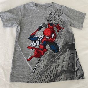 Boys Marvel Gray Spider-Man Logo Tee size 5/6